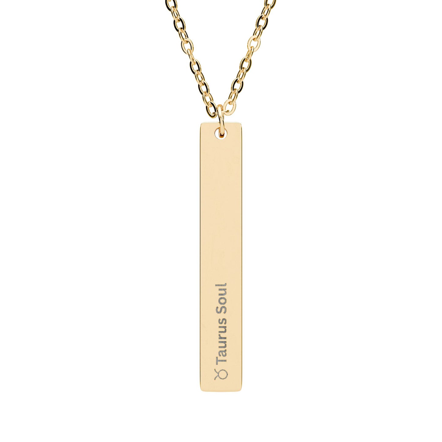 "Taurus Soul" - Vertical Bar Necklace