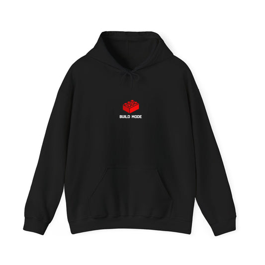 Hoodie — "Build Your World" Pixel Brick Hoodie