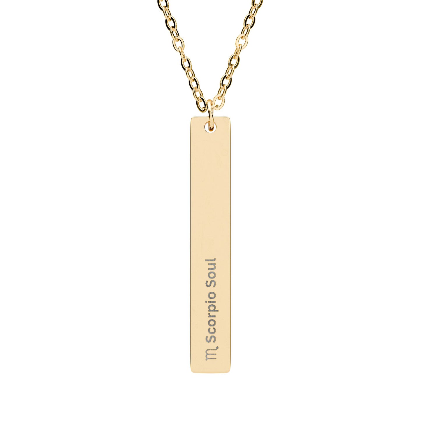 "Scorpio Soul" - Vertical Bar Necklace