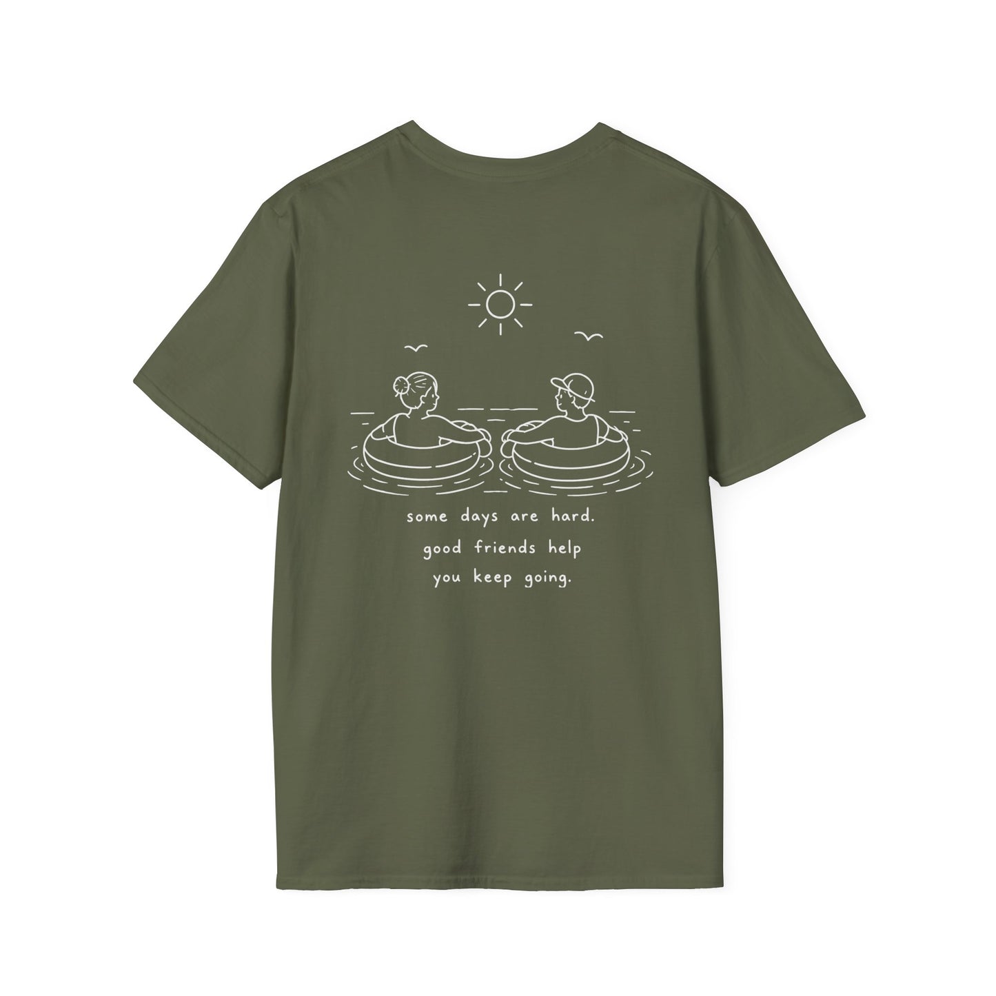 Cute Friendship T-Shirt | Mental Health Support Tee | Best Friend Graphic Shirt