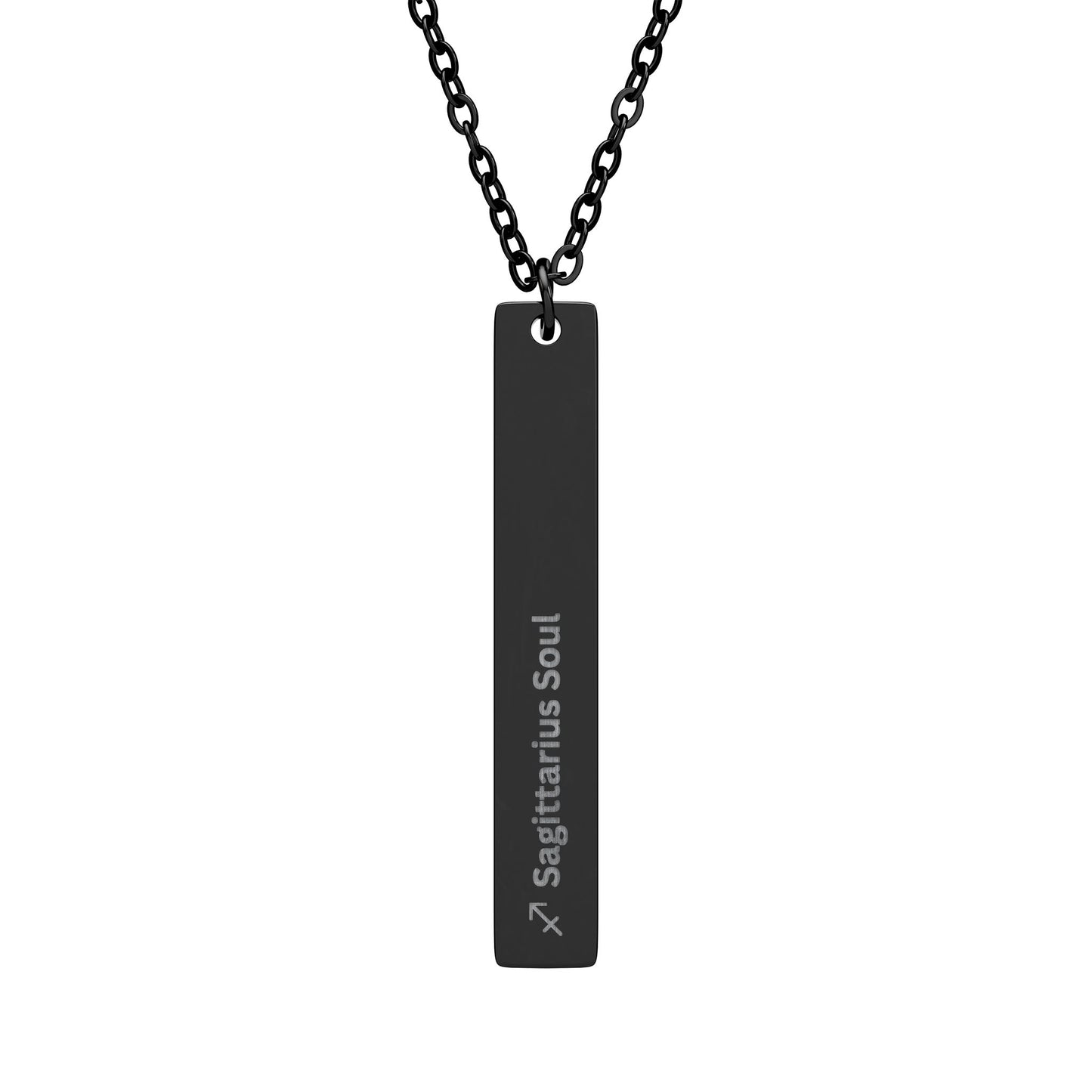 "Sagittarius Soul" - Vertical Bar Necklace