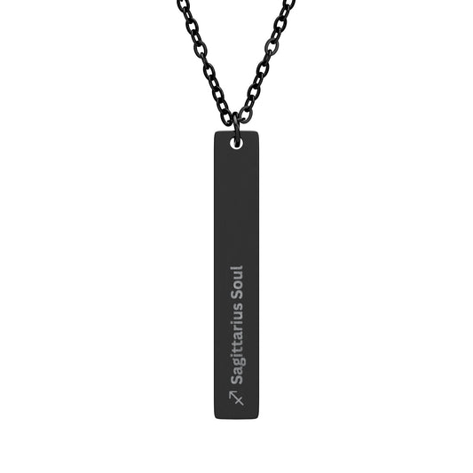 "Sagittarius Soul" - Vertical Bar Necklace