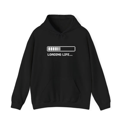 Loading Life Hoodie — "Please Wait, Good Things Take Time" Comfort Hoodie