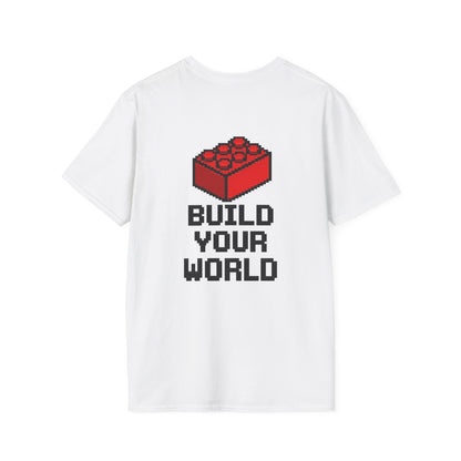 Build Mode T‑Shirt — Red Brick Graphic Tee for Builders & Lego Fans