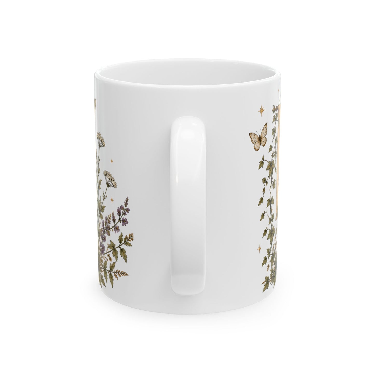 Virgo Zodiac Ceramic Mug – Vintage Botanical Astrology Coffee Cup (11oz)