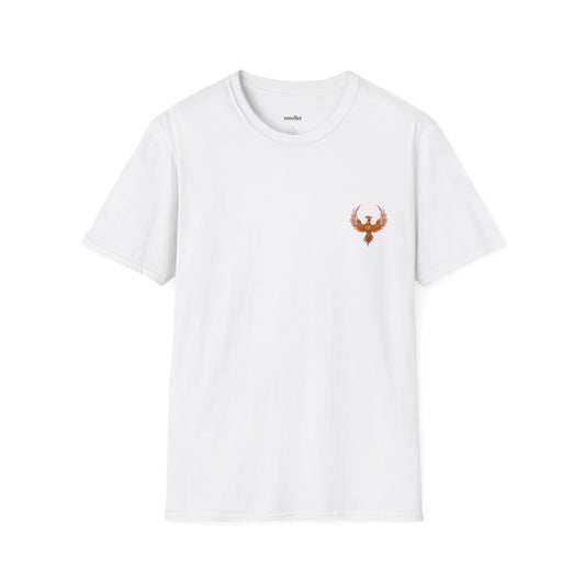 Rebirth T‑Shirt — Minimal Fiery Bird Graphic