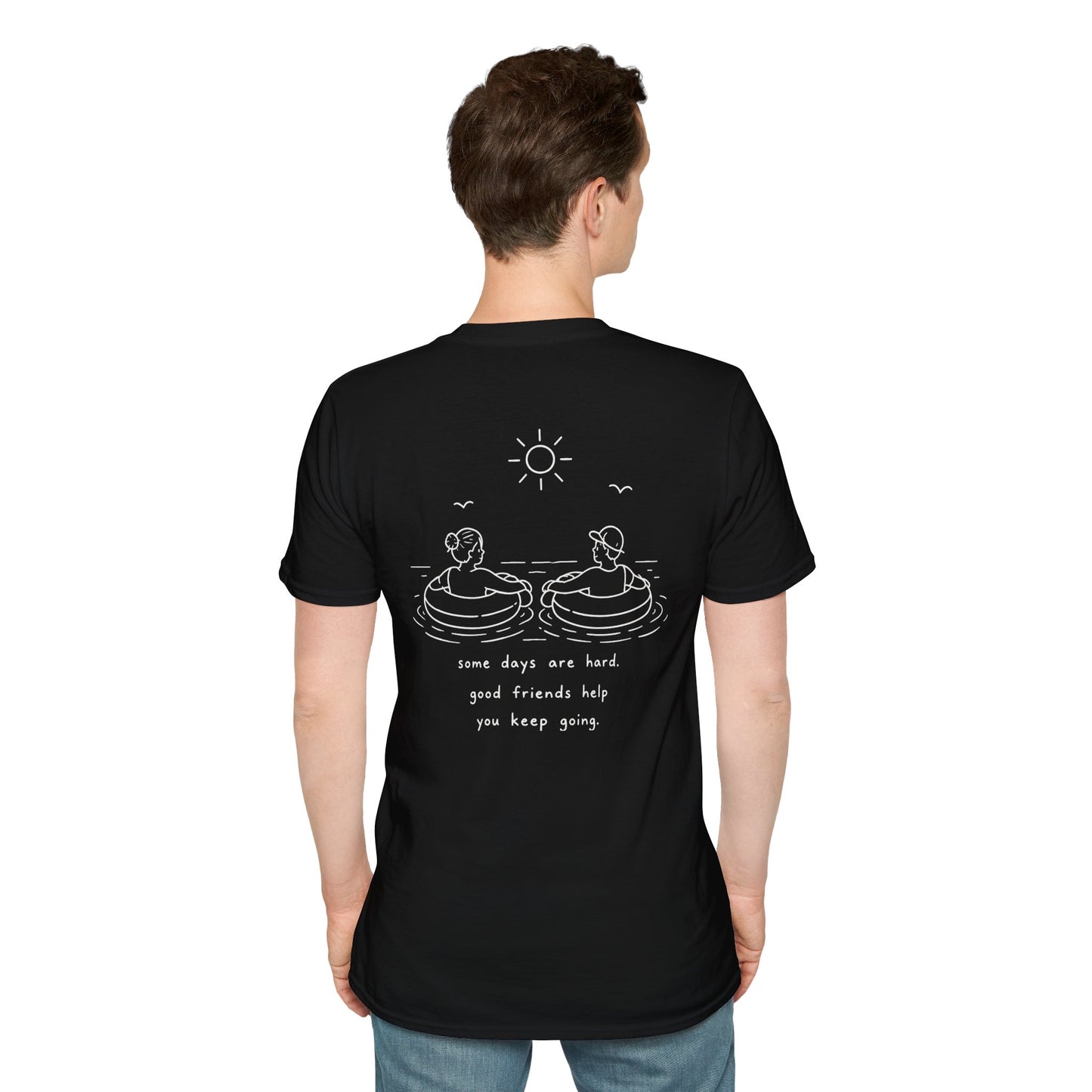 Cute Friendship T-Shirt | Mental Health Support Tee | Best Friend Graphic Shirt