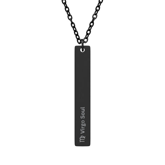 "Virgo Soul" - Vertical Bar Necklace