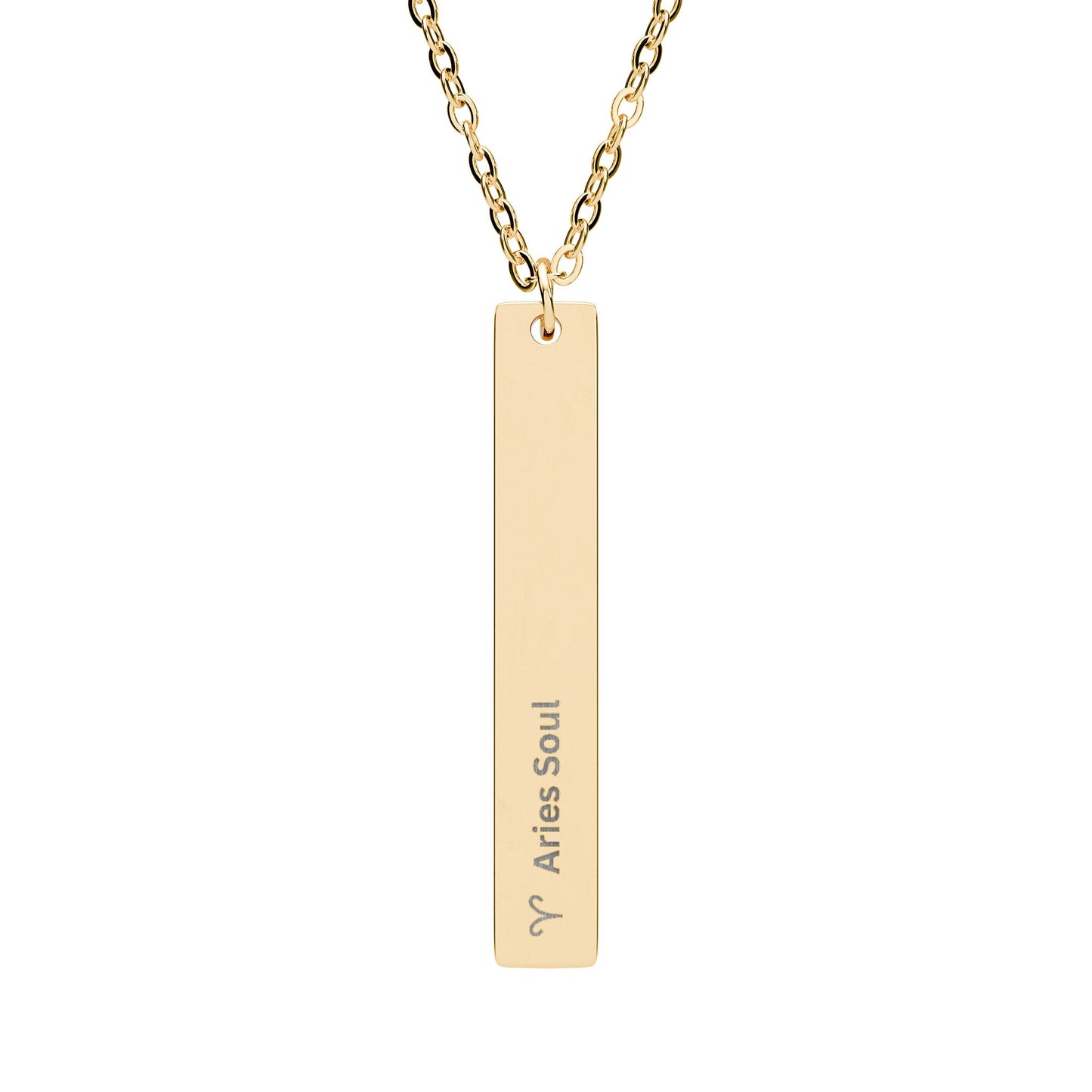 "Aries Soul" Vertical Bar Necklace