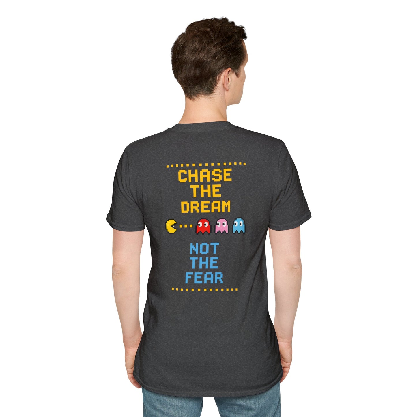 Pac-Man Maze Tee — Retro Arcade "RUN" Graphic T-Shirt