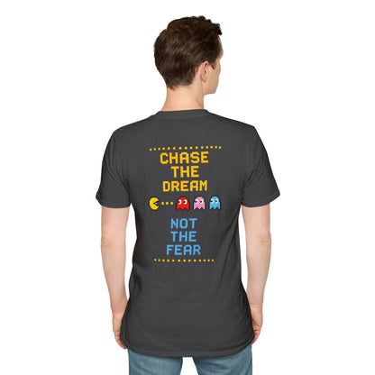 Pac-Man Maze Tee — Retro Arcade "RUN" Graphic T-Shirt