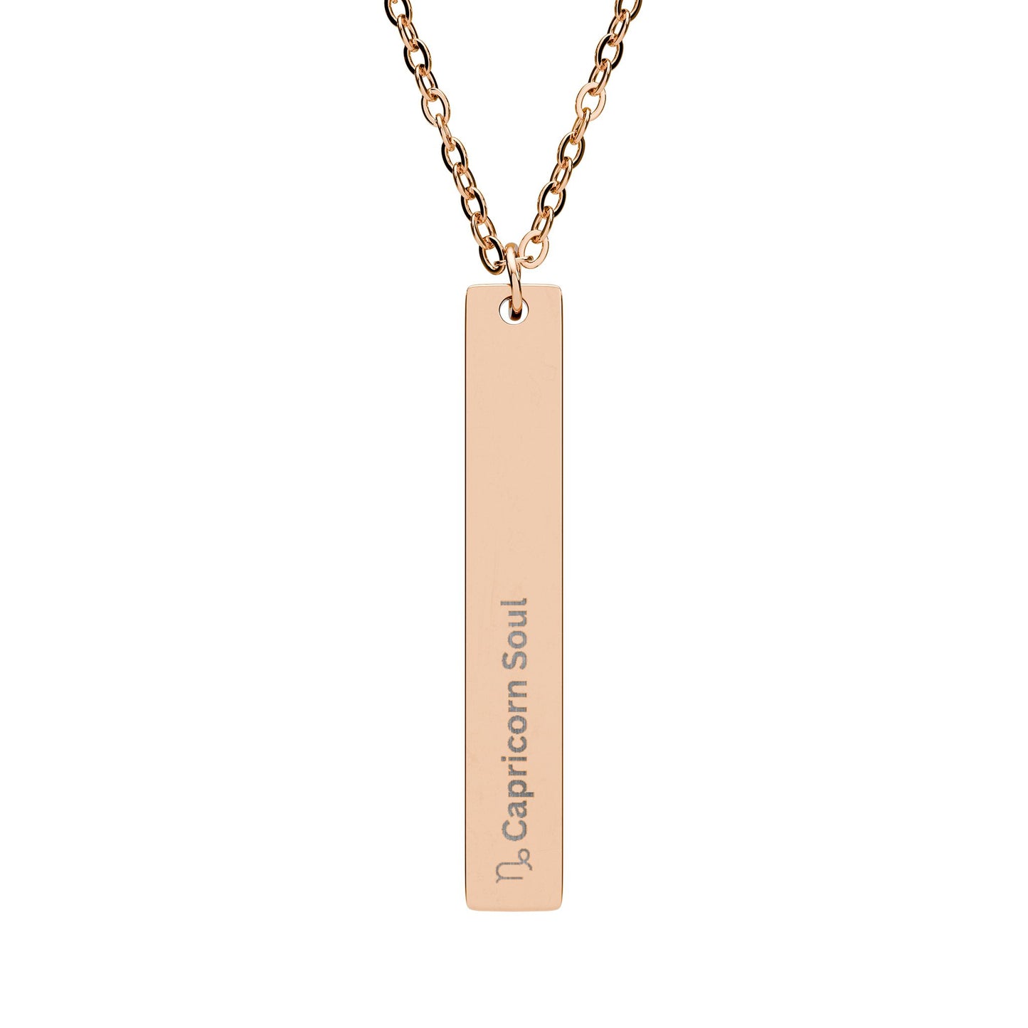 "Capricorn Soul" - Vertical Bar Necklace
