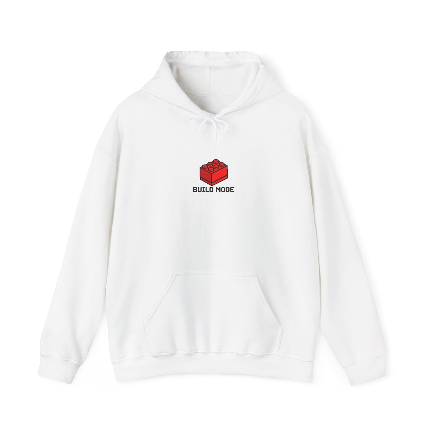 Hoodie — "Build Your World" Pixel Brick Hoodie