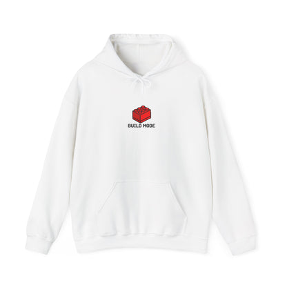 Hoodie — "Build Your World" Pixel Brick Hoodie