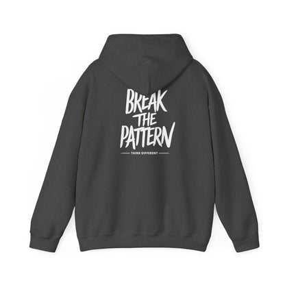 Break the Pattern Hoodie — Motivational Graphic Pullover