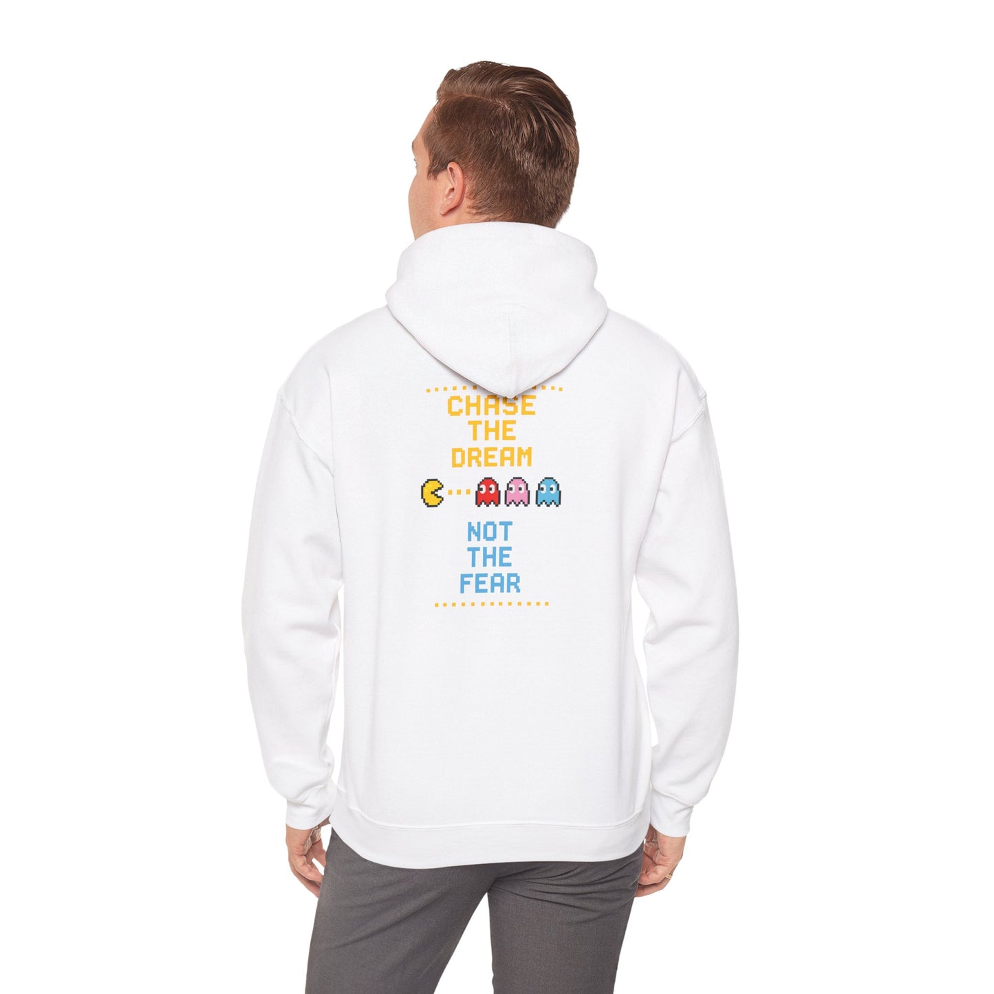 Pac-Man 'Choose The Dream Not The Fear' Hoodie - Retro Arcade Gamer Sweatshirt