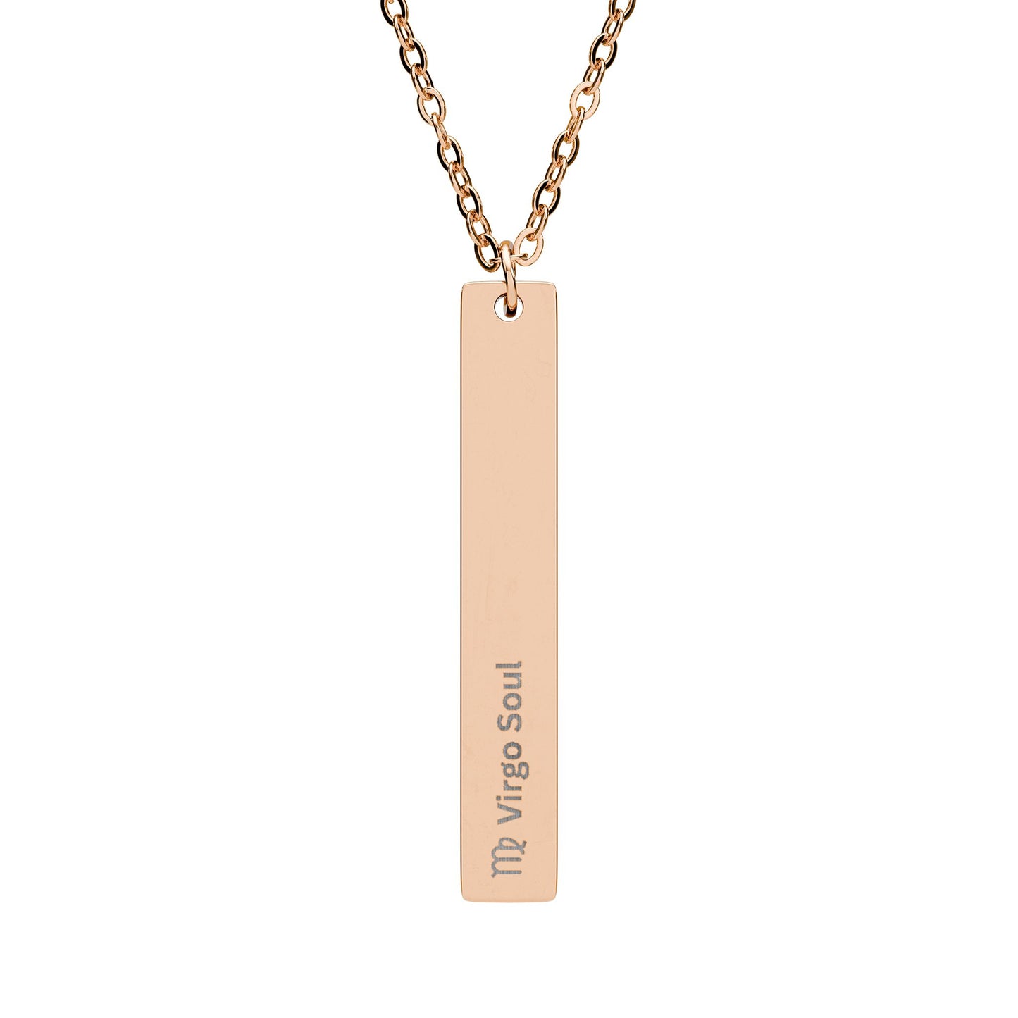 "Virgo Soul" - Vertical Bar Necklace