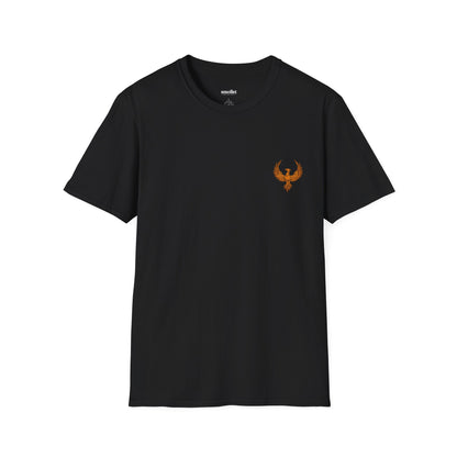 Rebirth T‑Shirt — Minimal Fiery Bird Graphic