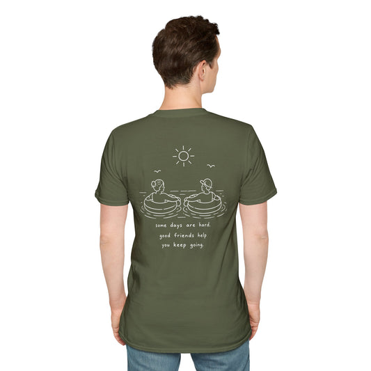 Cute Friendship T-Shirt | Mental Health Support Tee | Best Friend Graphic Shirt