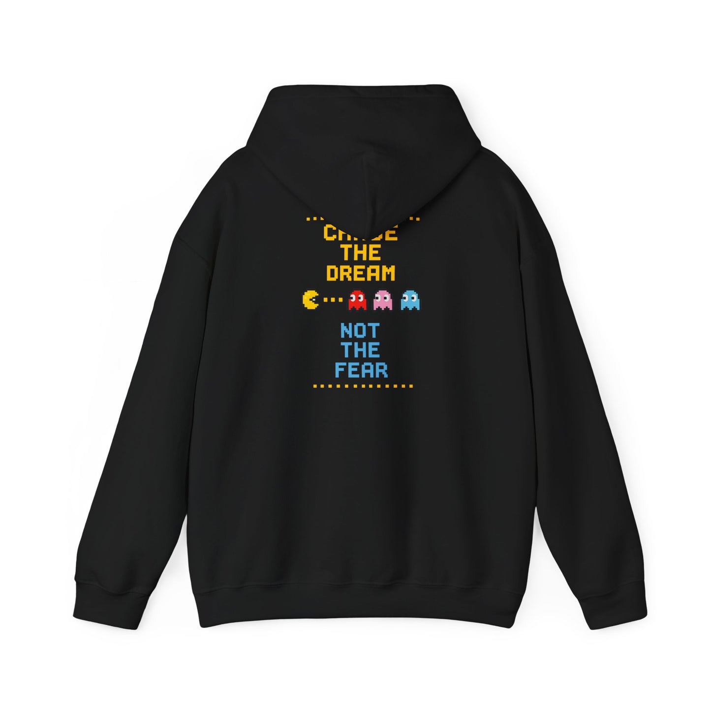 Pac-Man 'Choose The Dream Not The Fear' Hoodie - Retro Arcade Gamer Sweatshirt