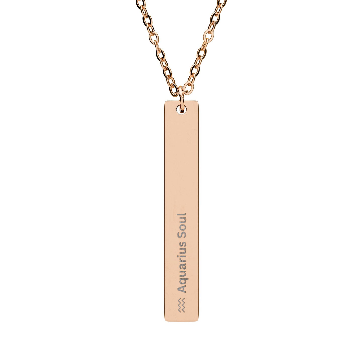 "Aquarius Soul" - Vertical Bar Necklace