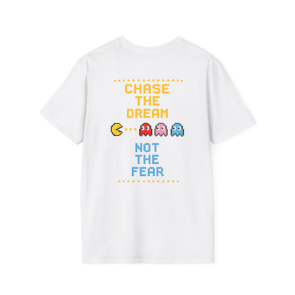 Pac-Man Maze Tee — Retro Arcade "RUN" Graphic T-Shirt