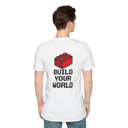 Build Mode T‑Shirt — Red Brick Graphic Tee for Builders & Lego Fans