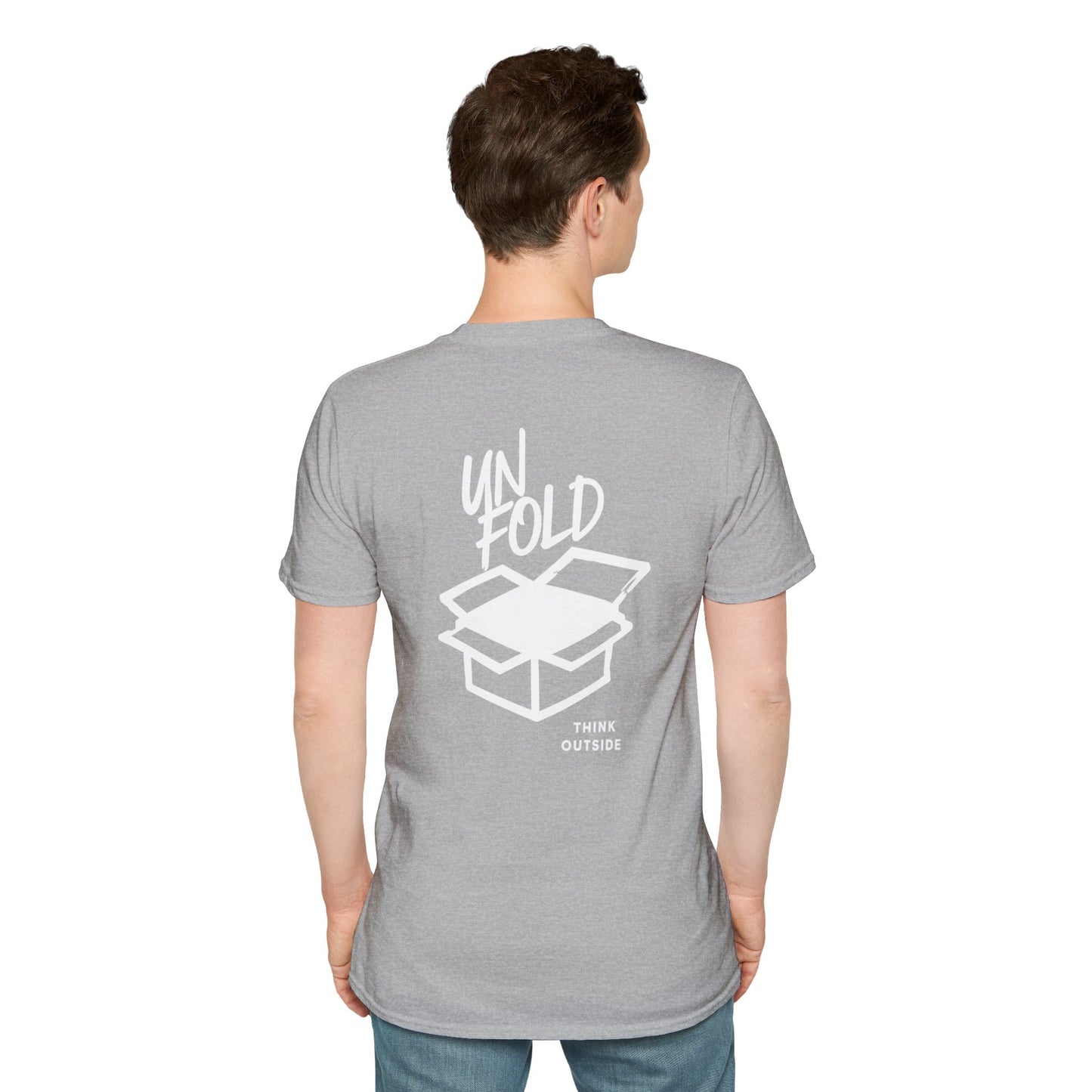 Think Outside the Box T-Shirt — Unfold the Box Graphic Tee