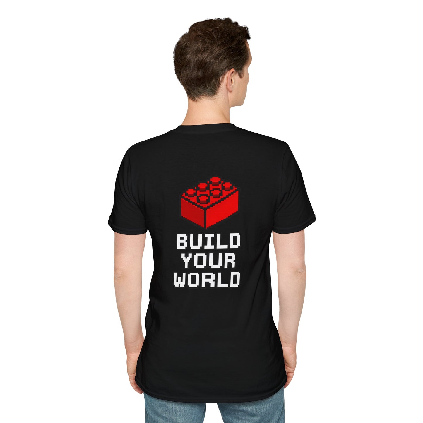 Build Mode T‑Shirt — Red Brick Graphic Tee for Builders & Lego Fans