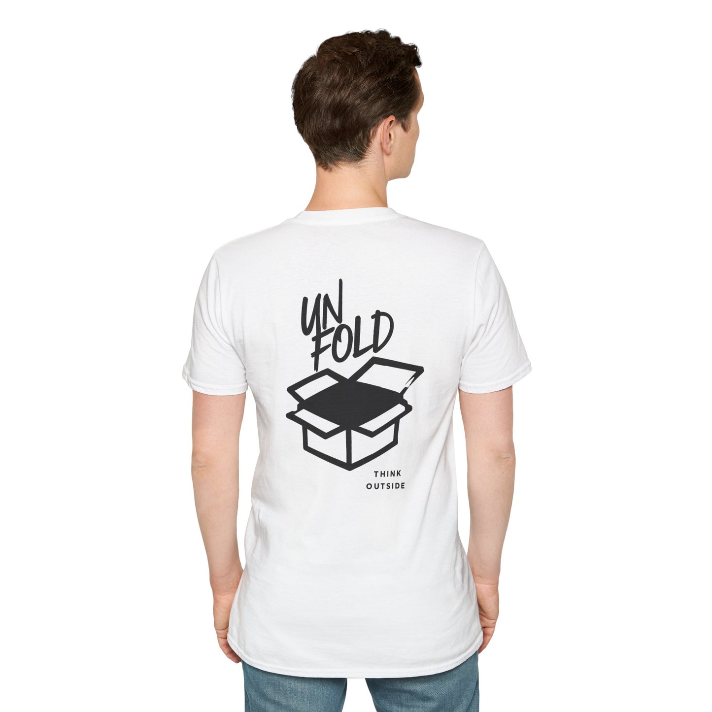 Think Outside the Box T-Shirt — Unfold the Box Graphic Tee