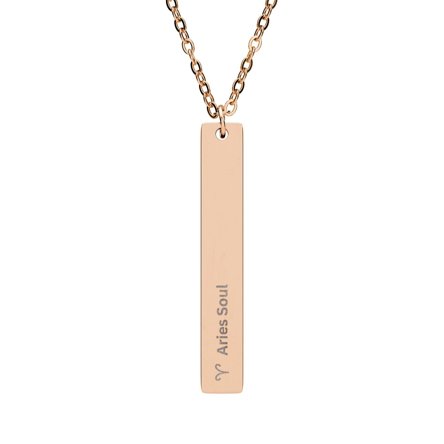 "Aries Soul" Vertical Bar Necklace
