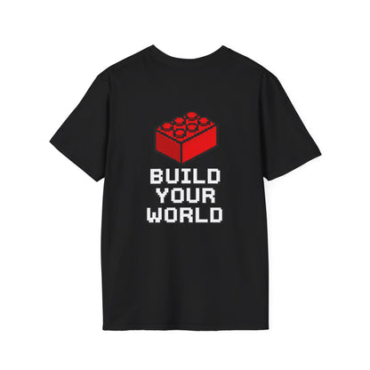 Build Mode T‑Shirt — Red Brick Graphic Tee for Builders & Lego Fans