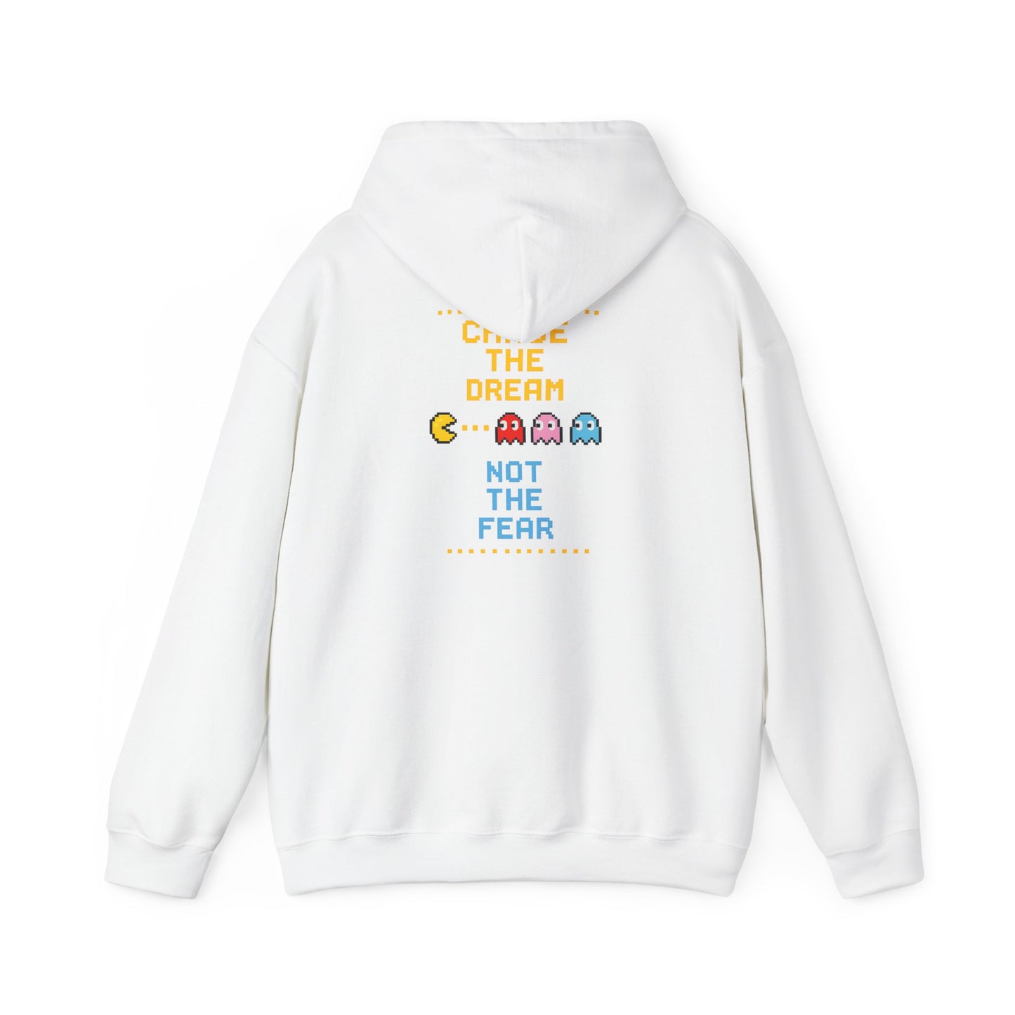 Pac-Man 'Choose The Dream Not The Fear' Hoodie - Retro Arcade Gamer Sweatshirt
