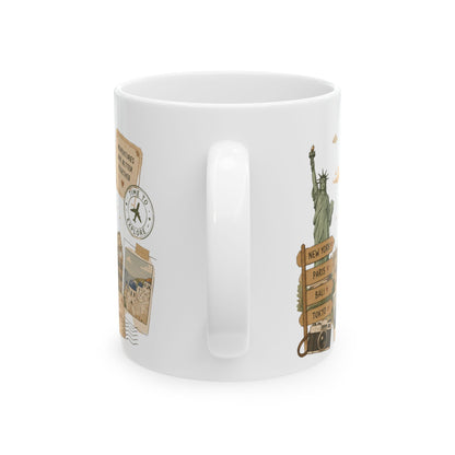 Travel the World Best Friend Mug | Adventure Friendship | Mug Best Friend Forever (11Oz)