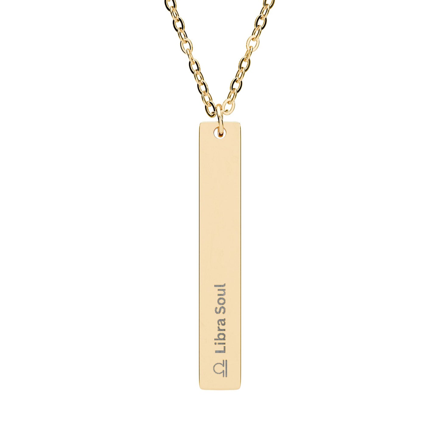 "Libra Soul" - Vertical Bar Necklace