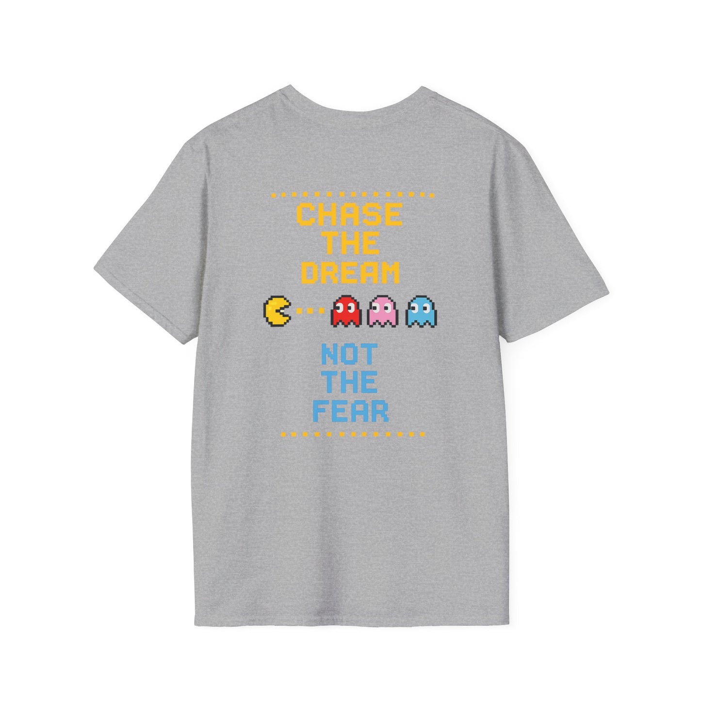 Pac-Man Maze Tee — Retro Arcade "RUN" Graphic T-Shirt