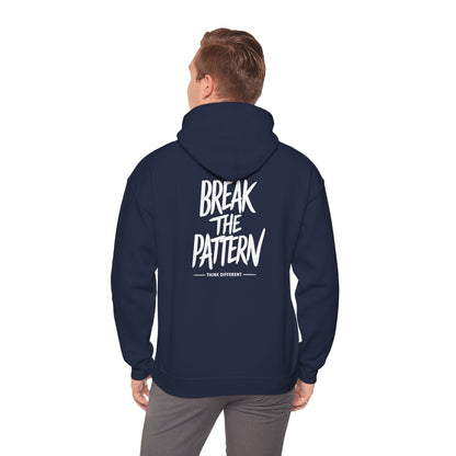 Break the Pattern Hoodie — Motivational Graphic Pullover