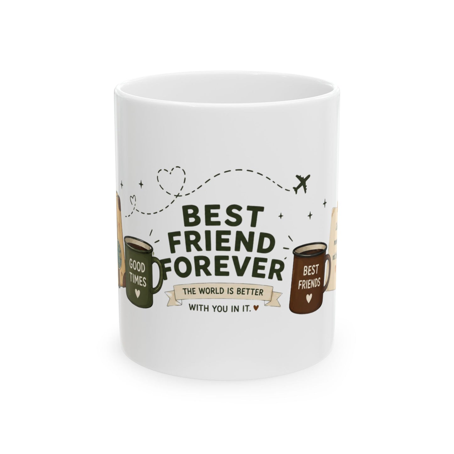 Best Friend Forever Travel Mug | Adventure Coffee Mug (11 Oz)