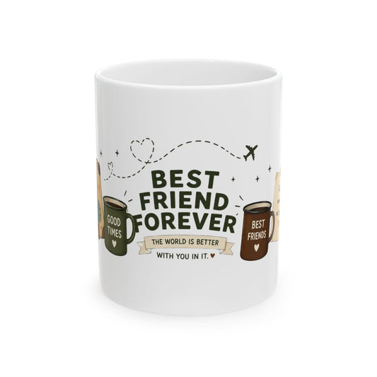 Best Friend Forever Travel Mug | Adventure Coffee Mug (11 Oz)
