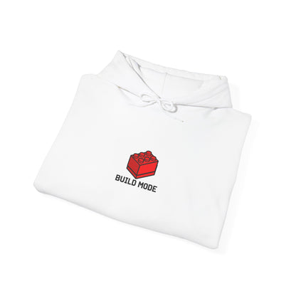 Hoodie — "Build Your World" Pixel Brick Hoodie
