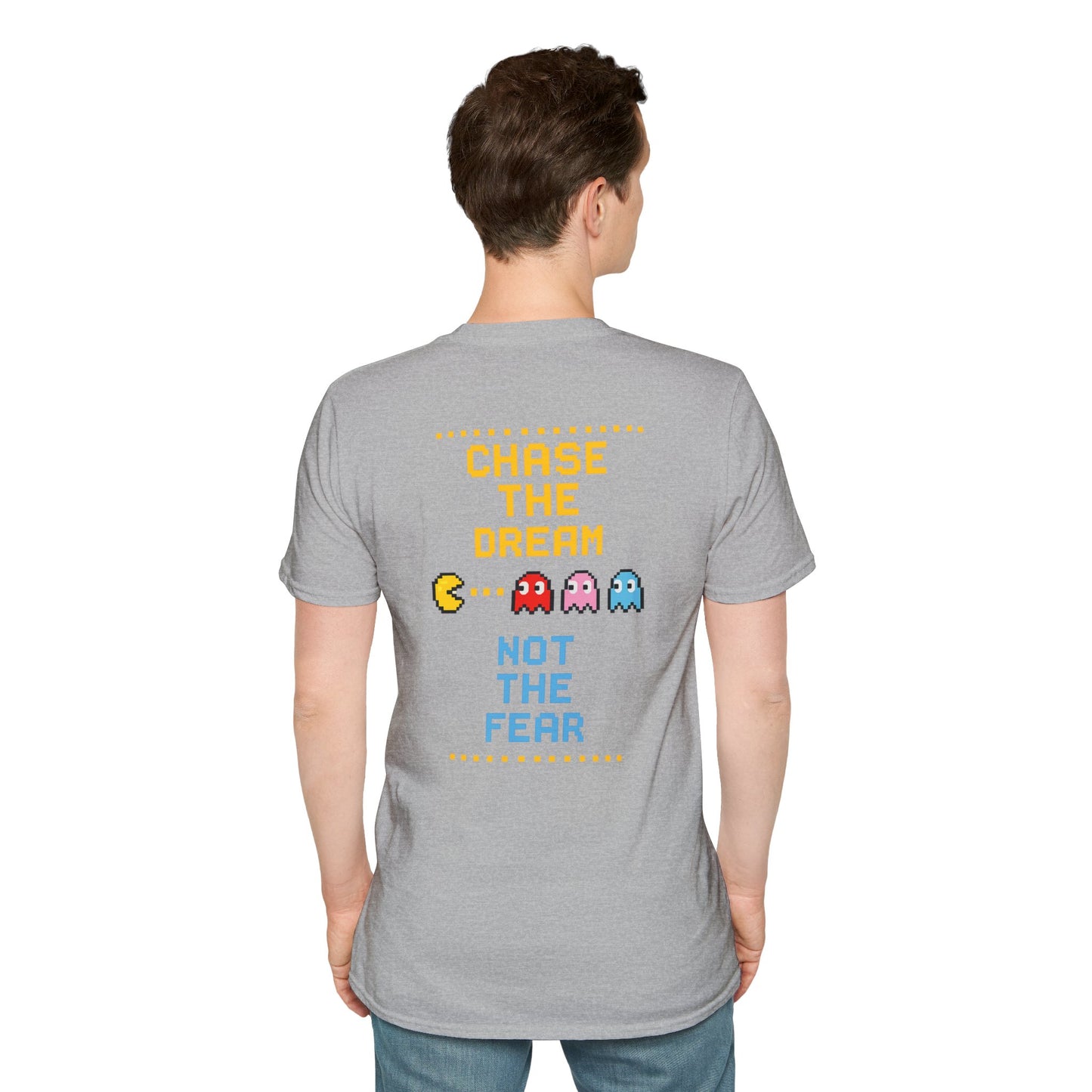 Pac-Man Maze Tee — Retro Arcade "RUN" Graphic T-Shirt