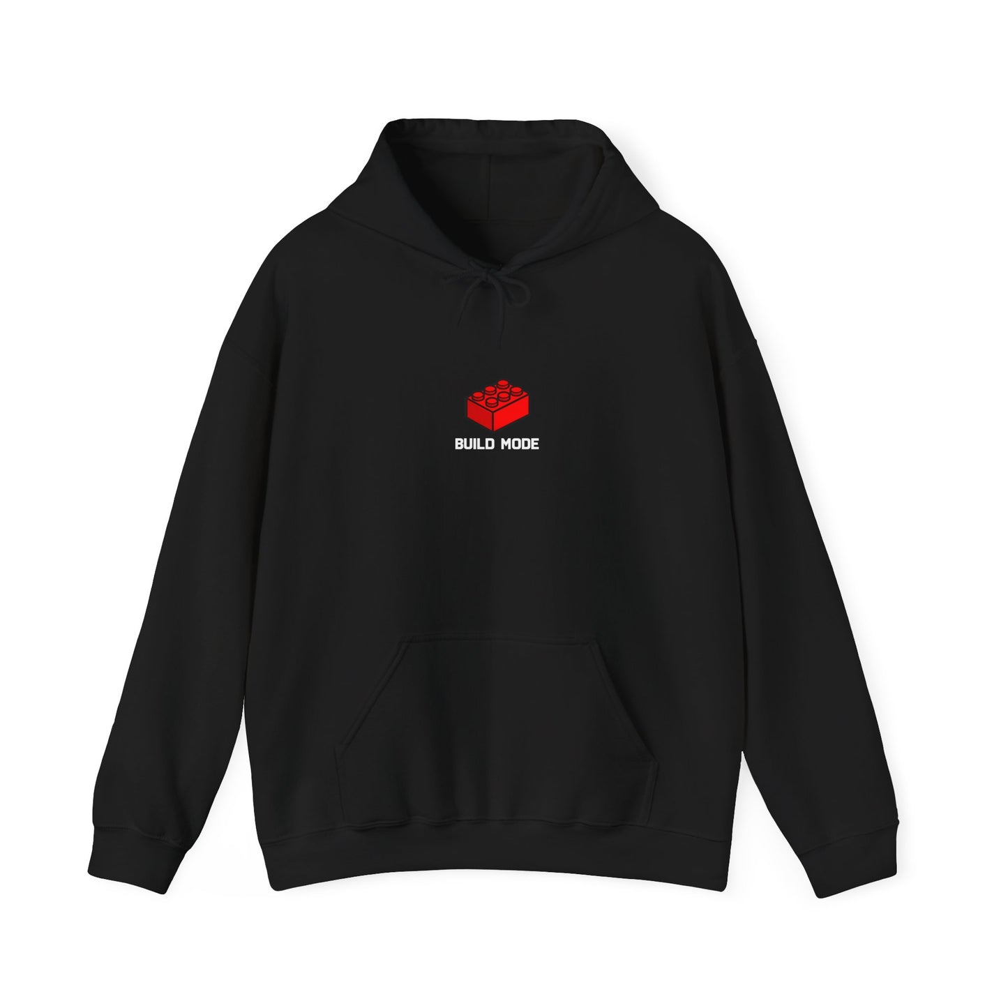 Hoodie — "Build Your World" Pixel Brick Hoodie