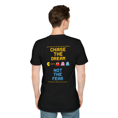 Pac-Man Maze Tee — Retro Arcade "RUN" Graphic T-Shirt