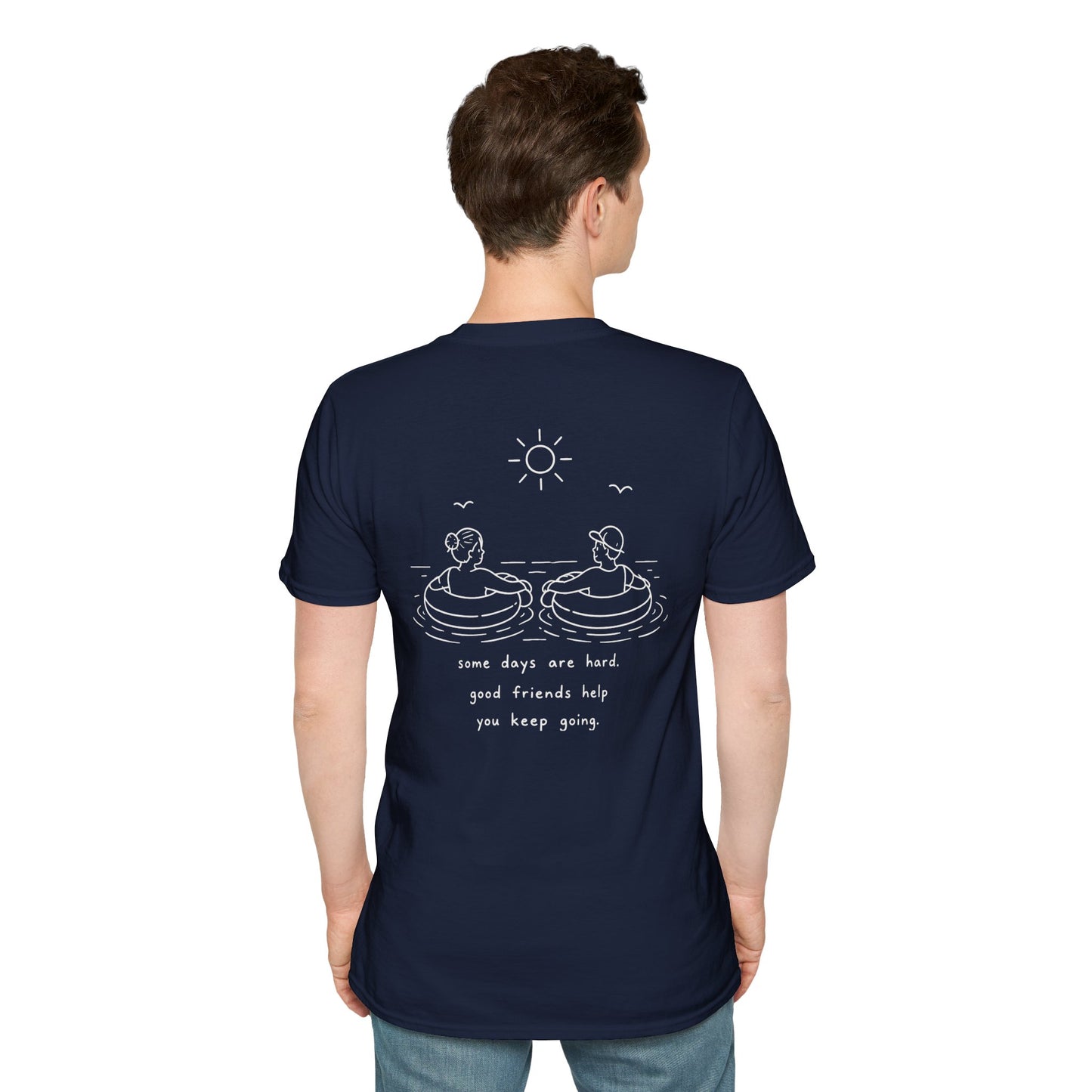 Cute Friendship T-Shirt | Mental Health Support Tee | Best Friend Graphic Shirt