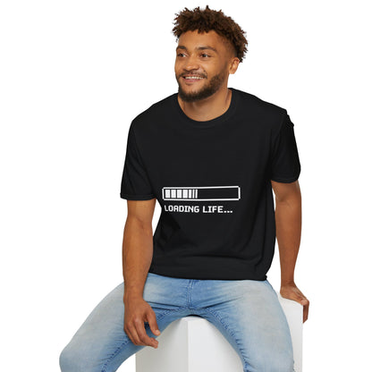 Loading Life T‑Shirt — Minimal Progress Bar Graphic Tee