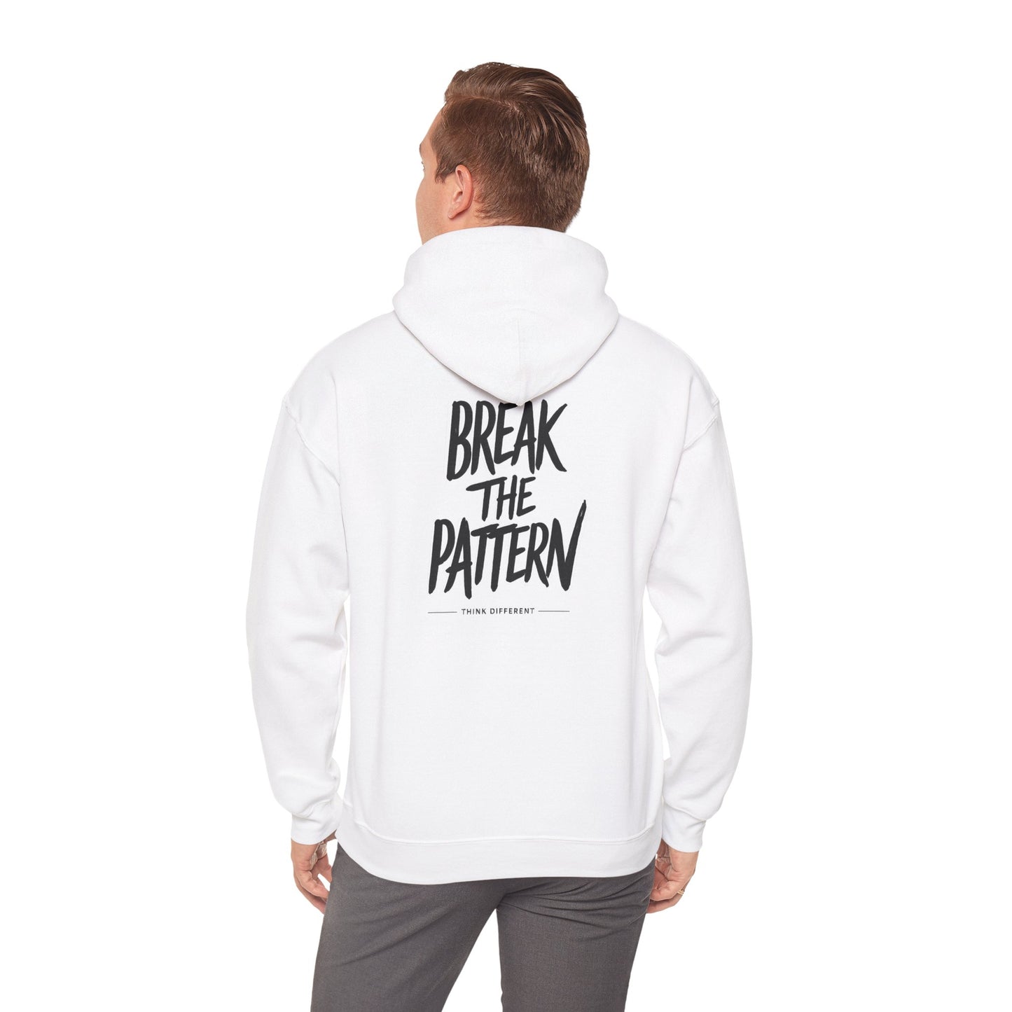 Break the Pattern Hoodie — Motivational Graphic Pullover
