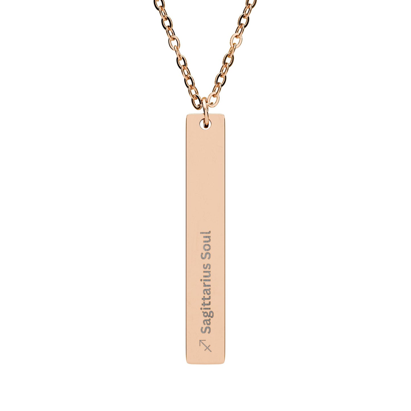 "Sagittarius Soul" - Vertical Bar Necklace