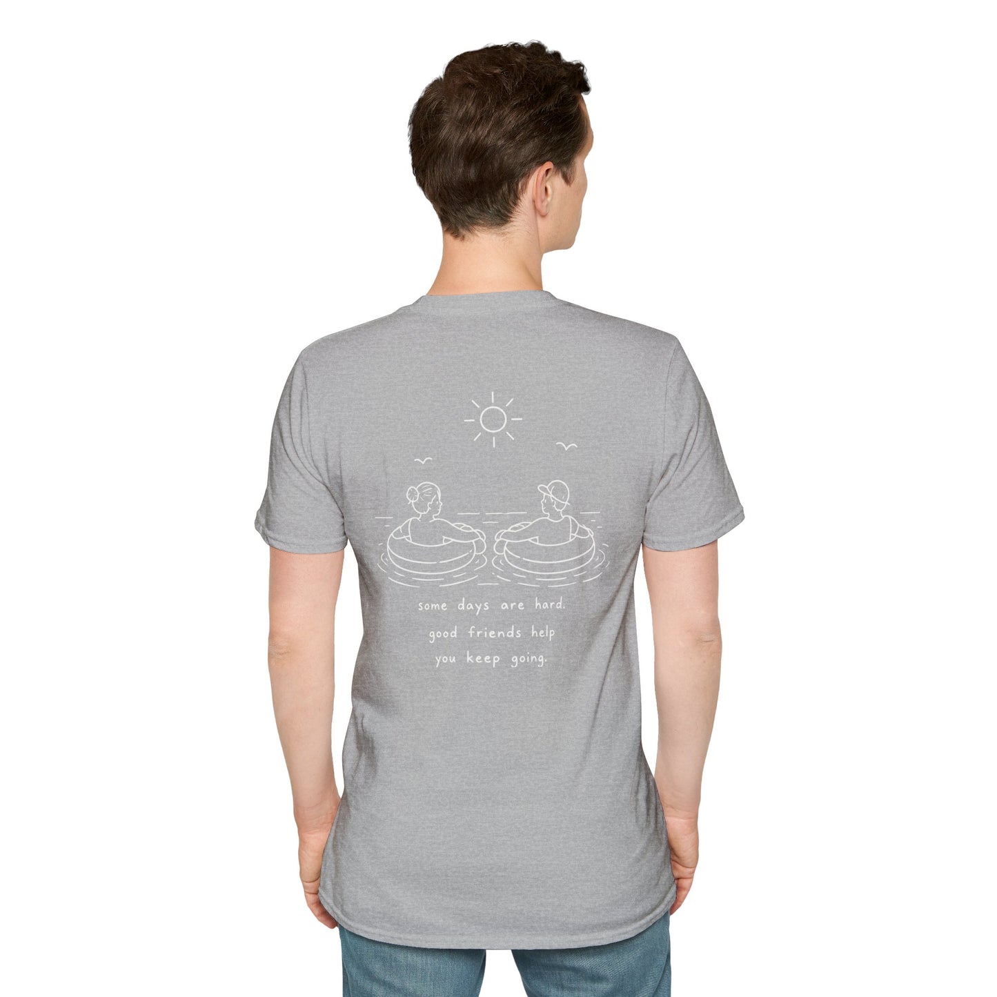 Cute Friendship T-Shirt | Mental Health Support Tee | Best Friend Graphic Shirt