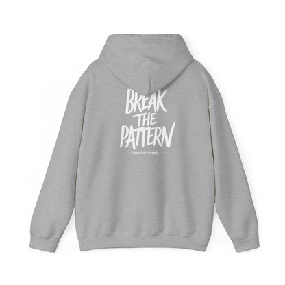 Break the Pattern Hoodie — Motivational Graphic Pullover