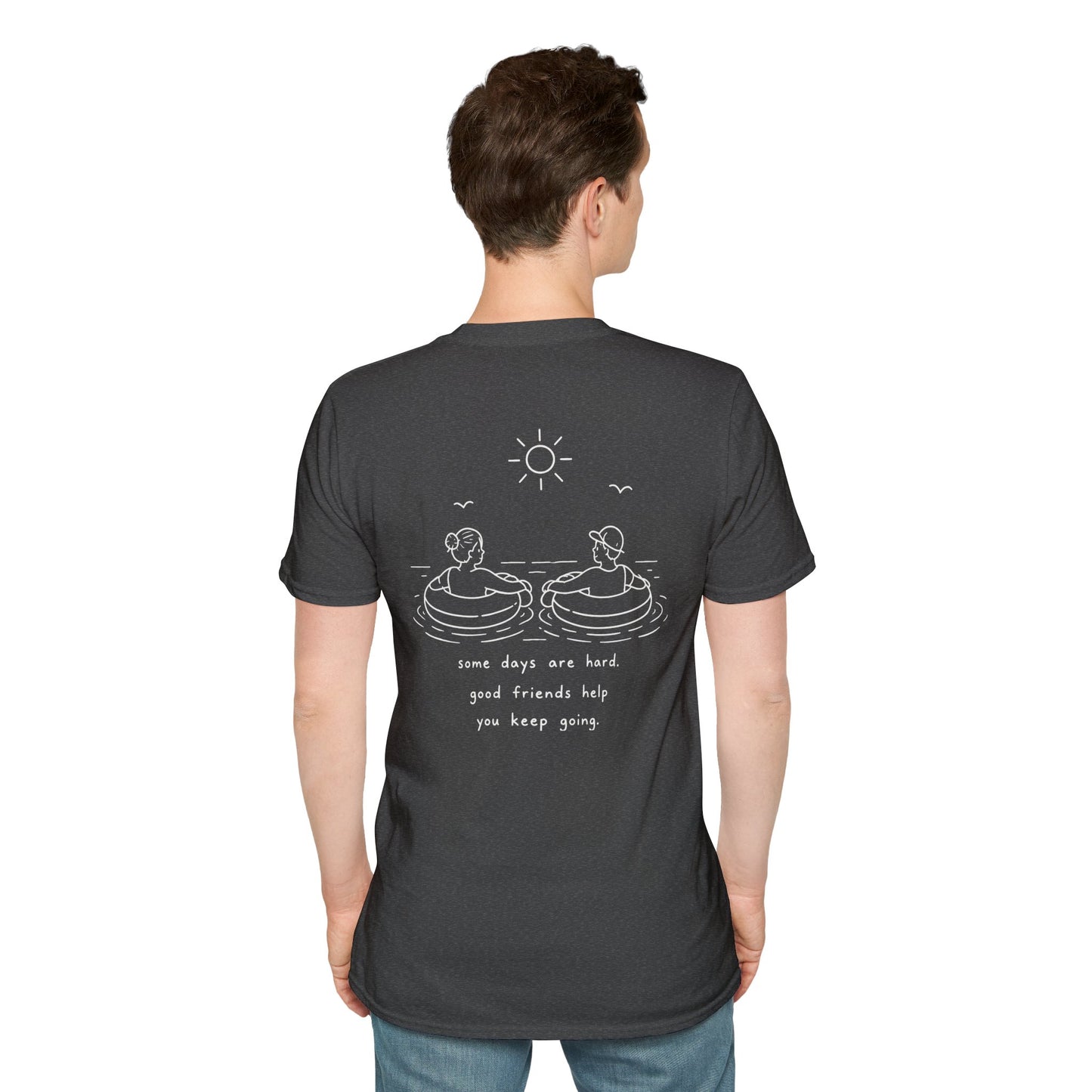 Cute Friendship T-Shirt | Mental Health Support Tee | Best Friend Graphic Shirt